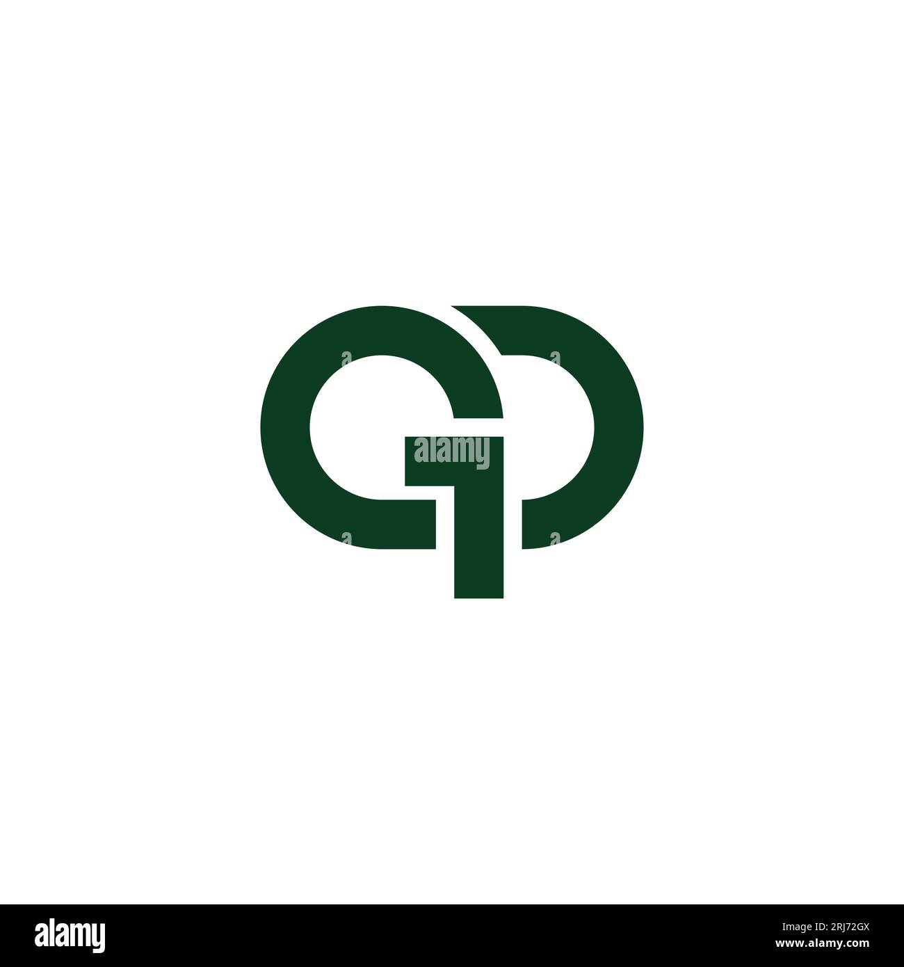 vecteur de logo de ligne géométrique de flèche de lettre gp Illustration de Vecteur