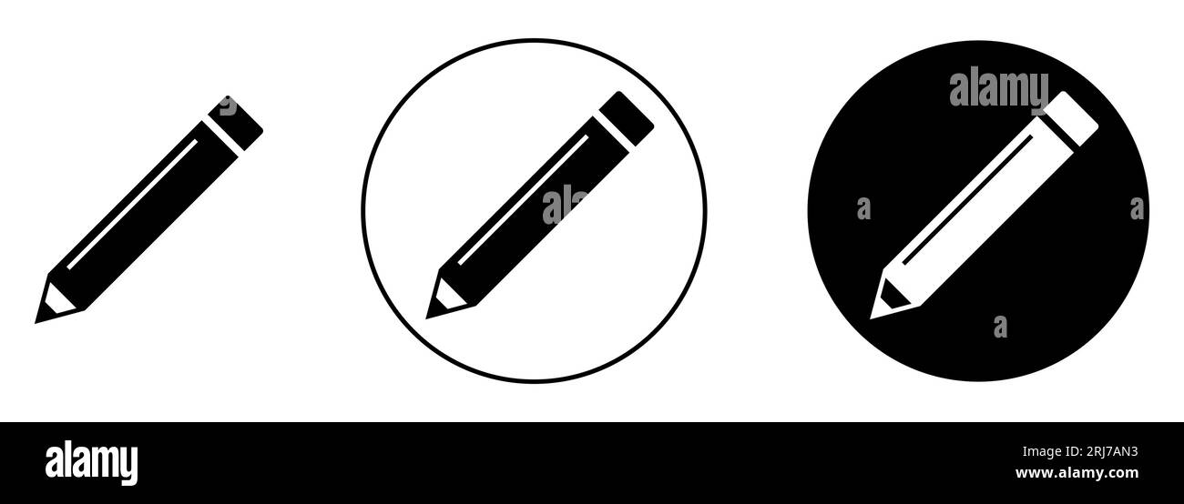 Modifier le jeu d'icônes. Modifier les icônes de document. Illustration de Vecteur