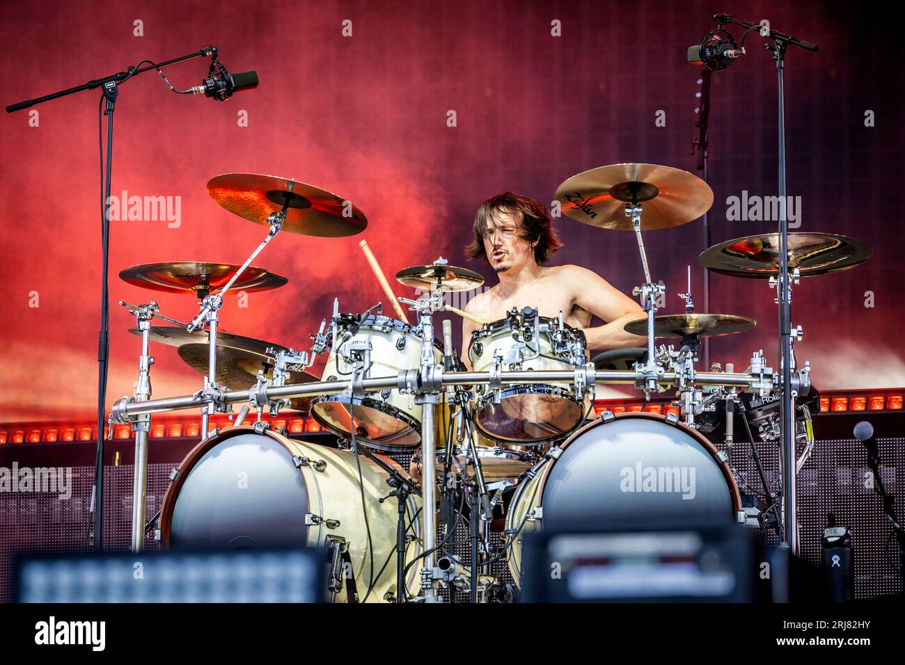 Suède. 08 juin 2023. Le groupe de heavy Metal français Gojira donne un concert live