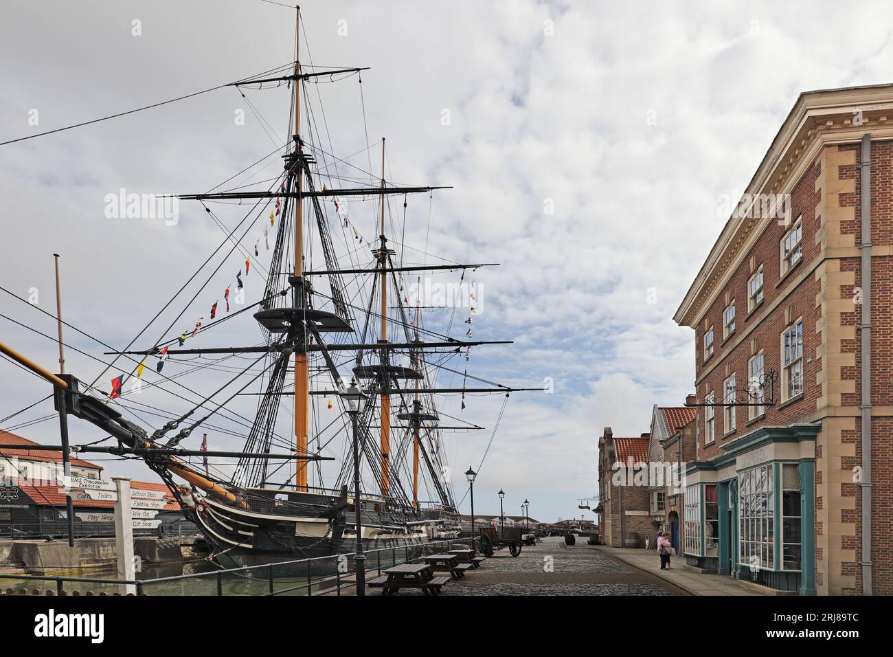 HMS Trincomalee au Musée national de la Royal Navy, Hartlepool, comté de Durham, Angleterre, Royaume-Uni Banque D'Images