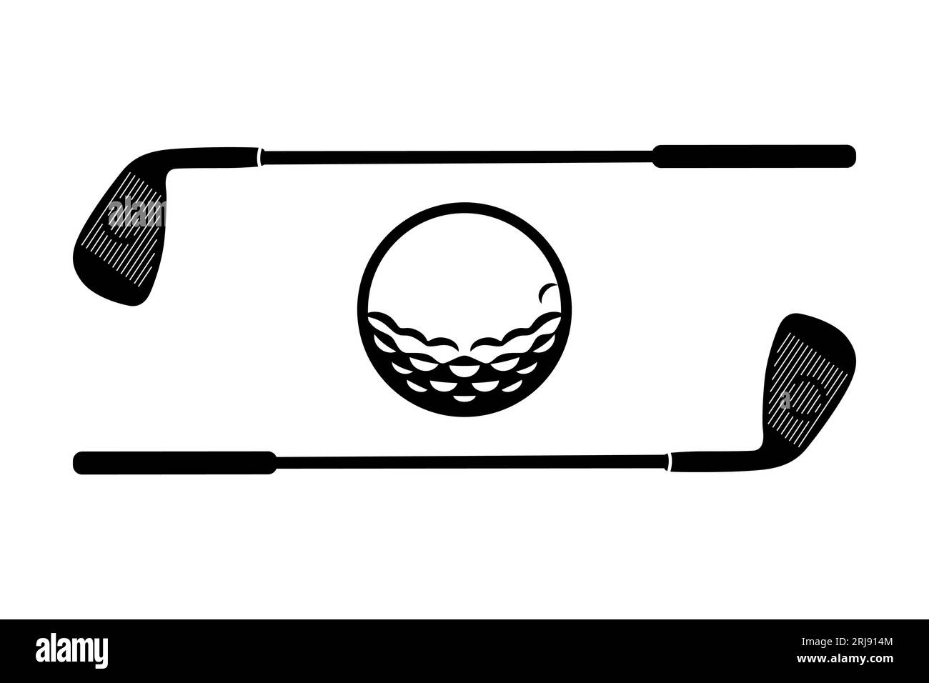 Vector équipement de golf, balle de golf et vecteur de club de golf Illustration de Vecteur