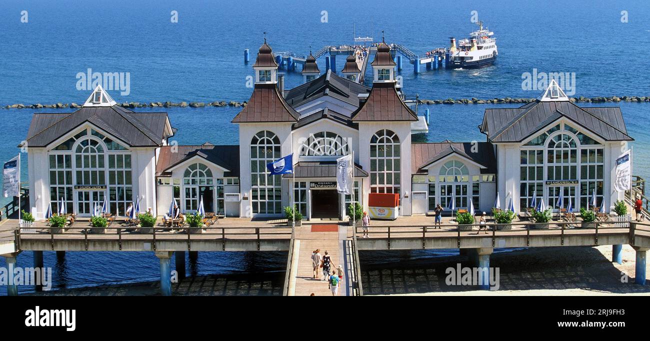 Sellin Pier (seebruck), Sellin, Rugen Allemagne Banque D'Images