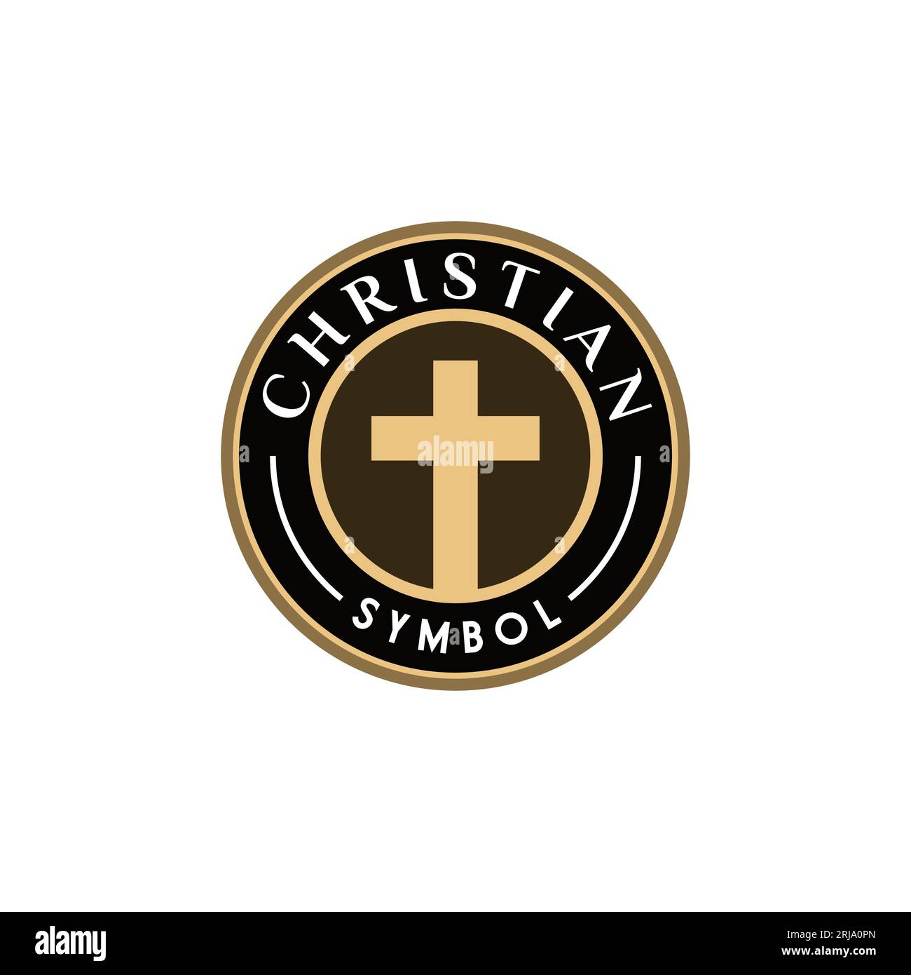 Catholic Christian Symbol Religious Emblem Design inspiration Illustration de Vecteur