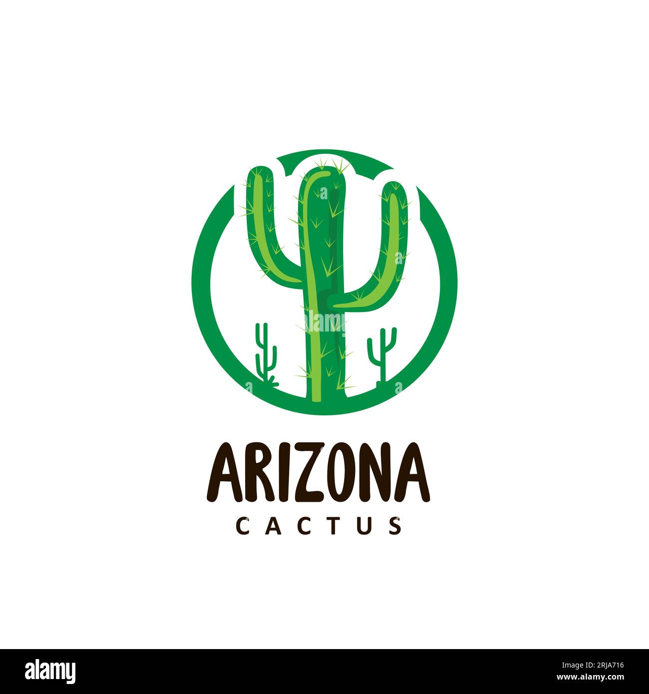 Illustrations vectorielles de conception de logo Cactus Illustration de Vecteur