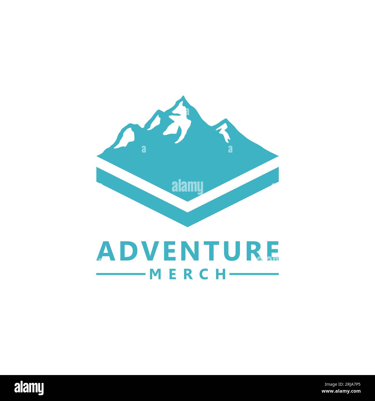 Simple Mountain Emblem, pour Mountain Climber Symbol Illustration de Vecteur