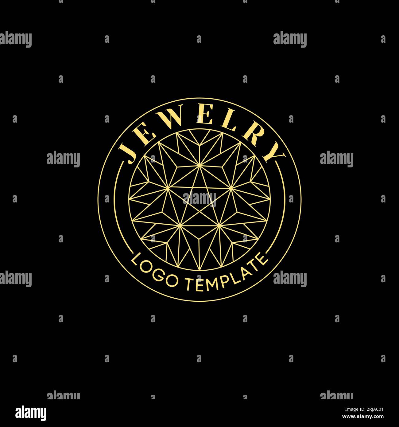 Diamond Jewellery logo minimaliste Design simple Illustration de Vecteur