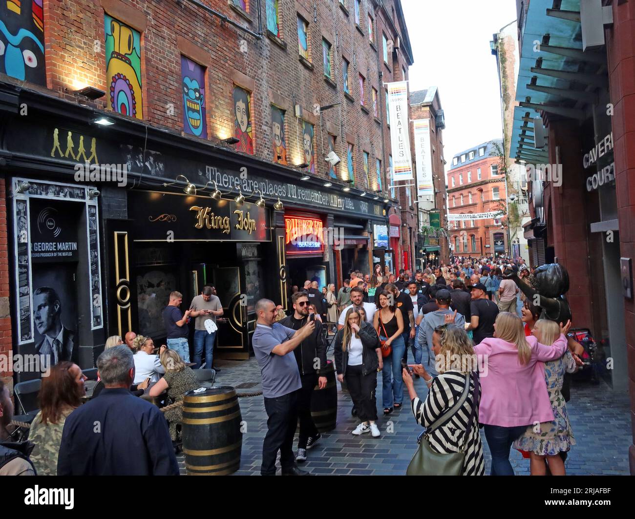 King John pub, Mathew Street, Cavern Quarter, Liverpool, Merseyside, ANGLETERRE, ROYAUME-UNI, L2 6RE Banque D'Images