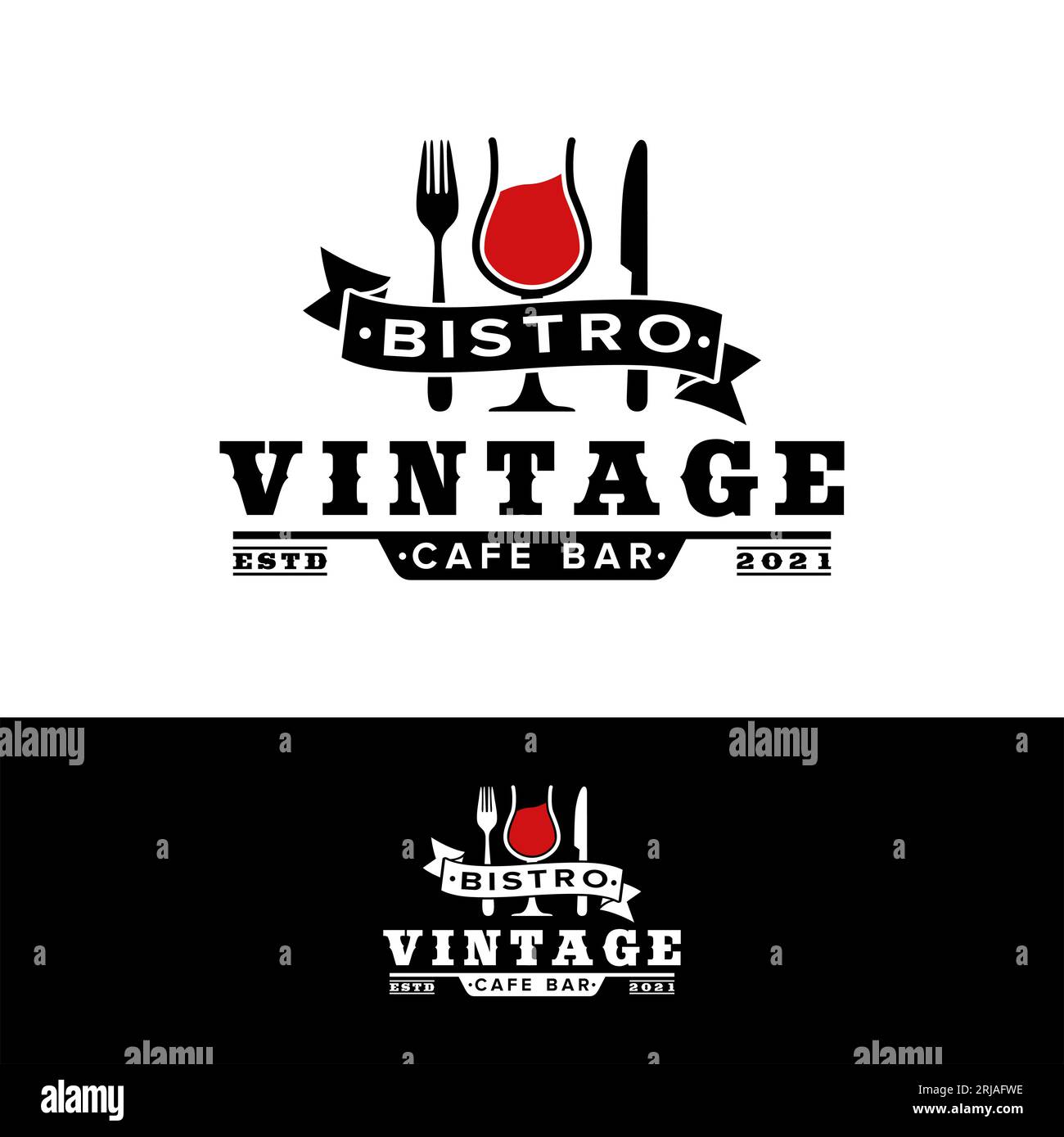 Vintage restaurant logo Banque de photographies et d'images à haute  résolution - Alamy