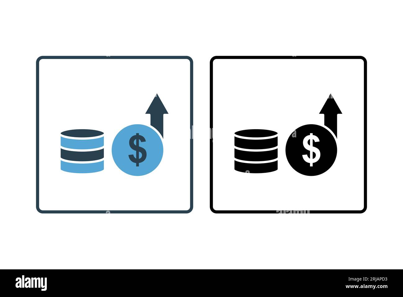 Icône profit. Icône liée à crédit et prêt. convient pour la conception de site web, application, interfaces utilisateur, imprimable, etc Style d'icône solide. Vecteur simple desig Illustration de Vecteur