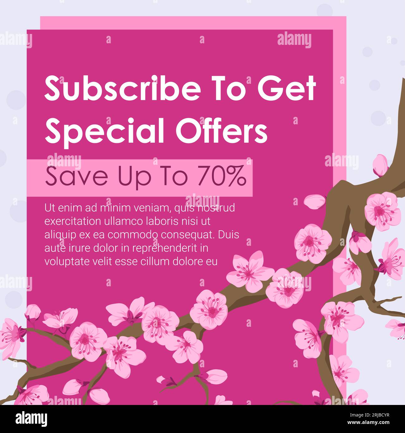 Abonnez-vous pour bénéficier d'offres spéciales, faites des économies avec la vente Illustration de Vecteur