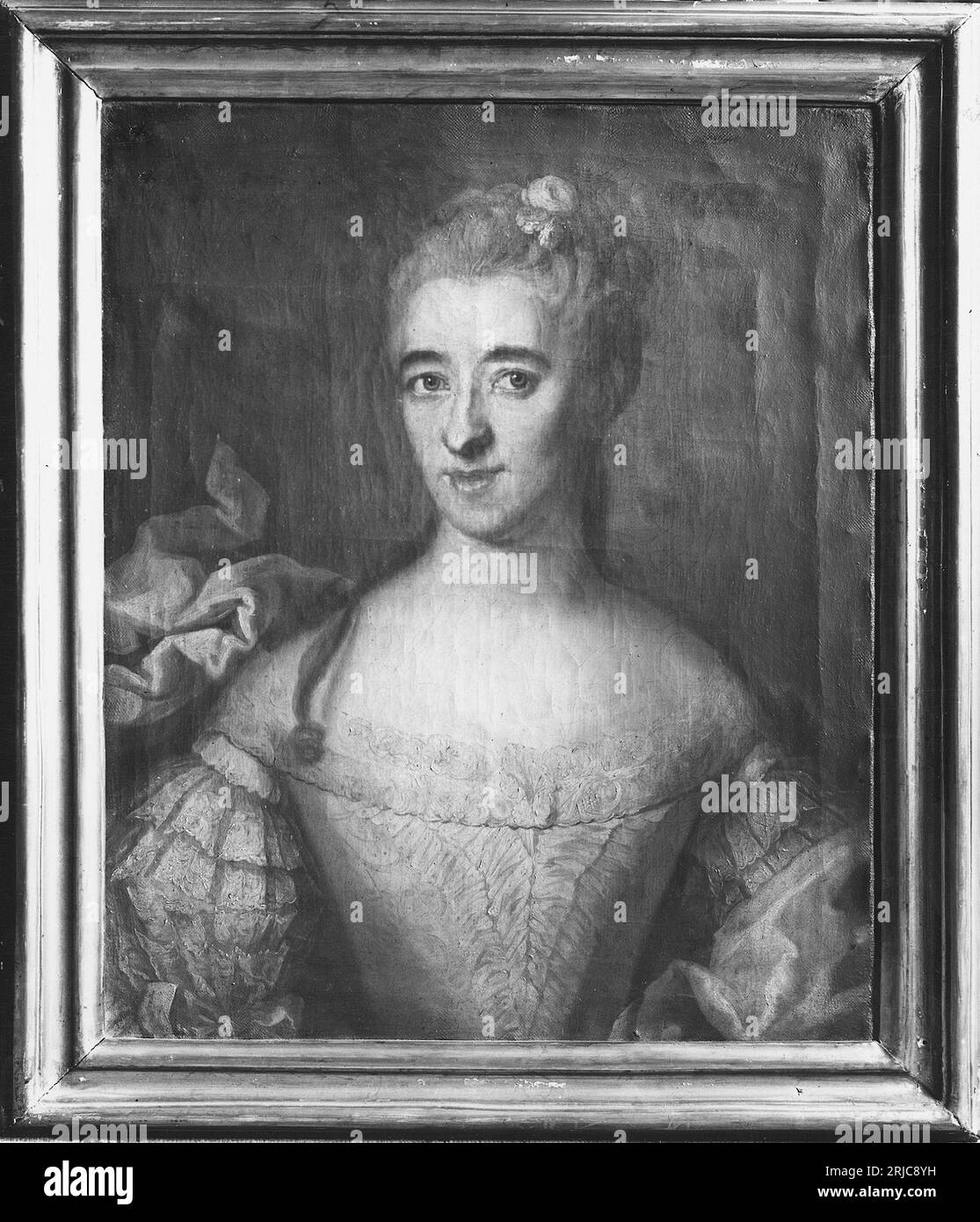 Catharina Eleonora Svedenstierna, 1728-1797, don med professeur David Schultz von Schulzenheim Date inconnue de Johan Henrik Scheffel Banque D'Images