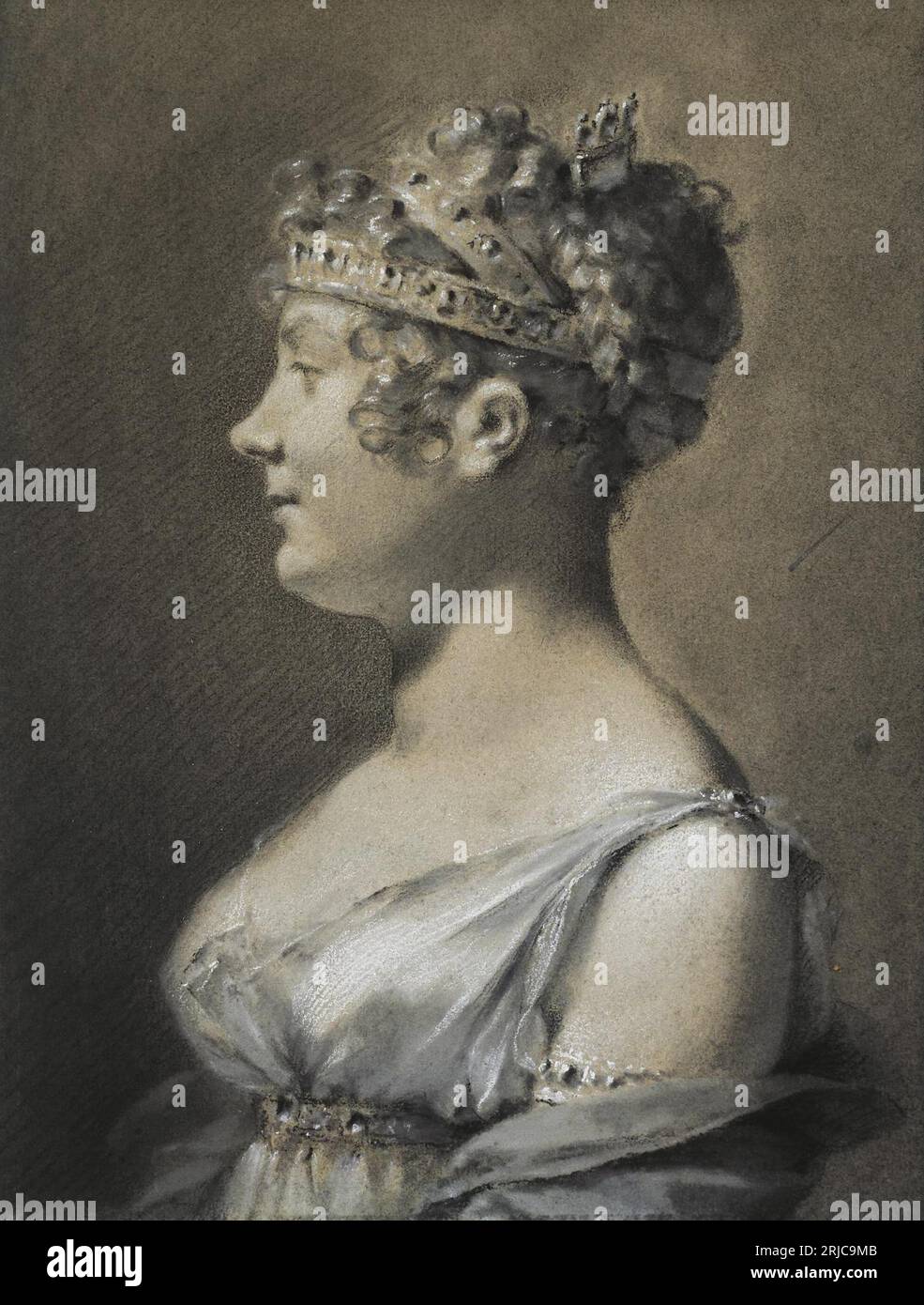 Portrait de la princesse Catherine Talleyrand (1762-1834) entre 1806 et 1807 par Pierre-Paul Prud'hon Banque D'Images