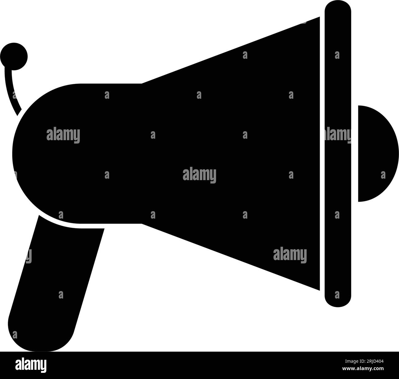 Icône de mégaphone portable Illustration de Vecteur