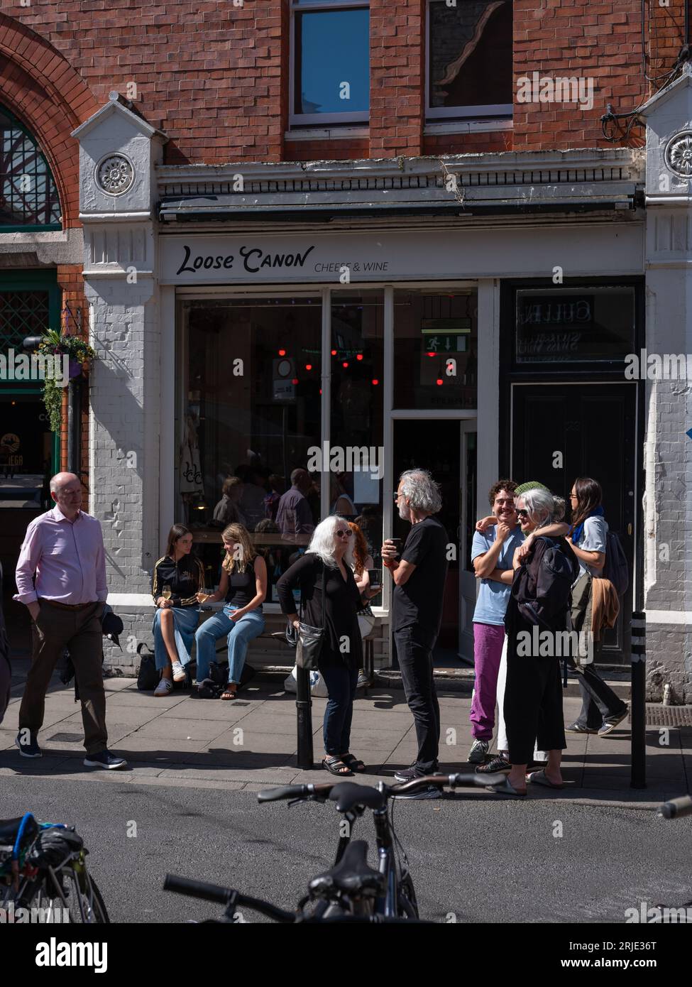 Boutiques indépendantes sur Drury Street à Dublin, Irlande. Banque D'Images