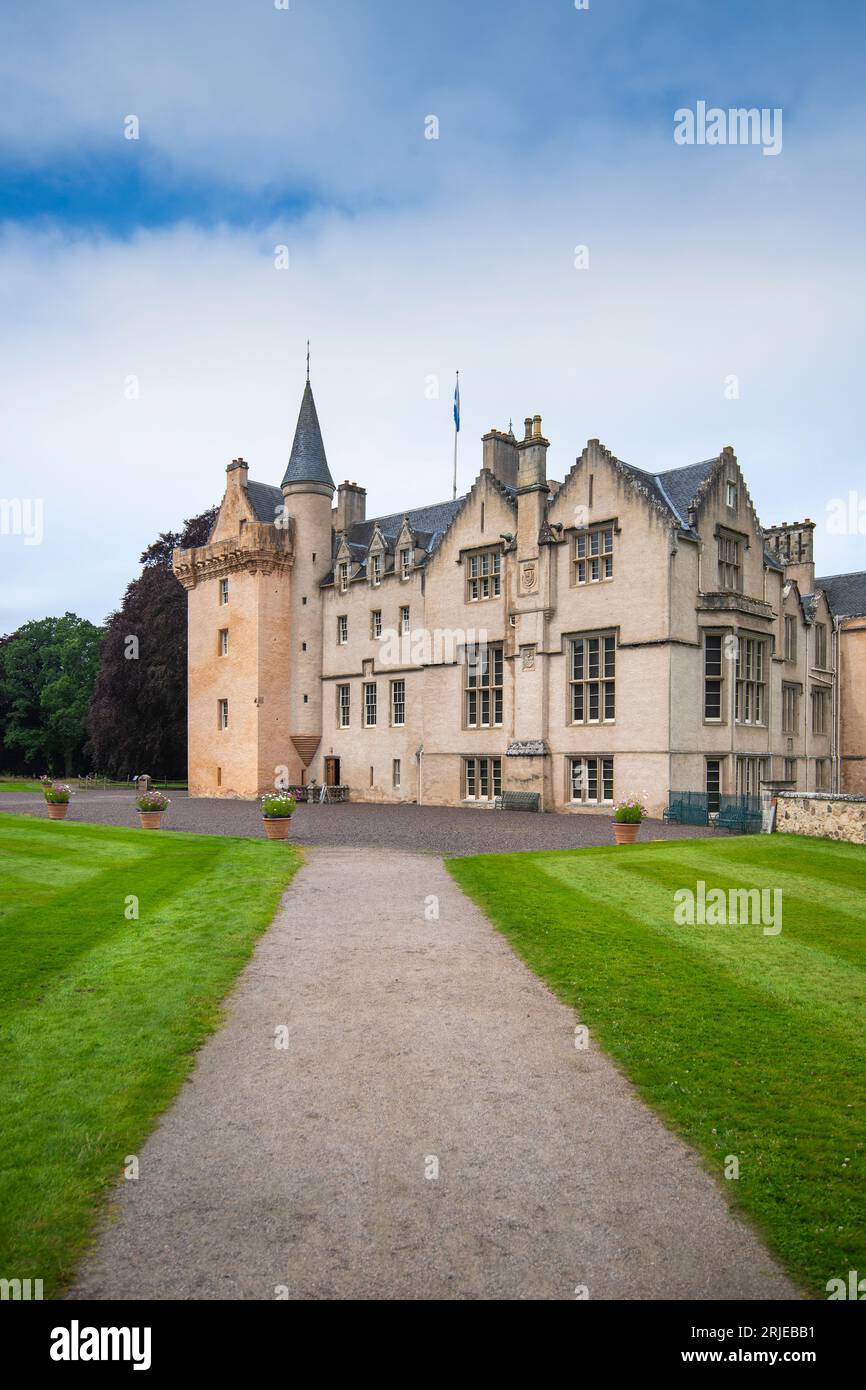 Château de Brodie près de Forres à Moray, Écosse, Royaume-Uni Banque D'Images