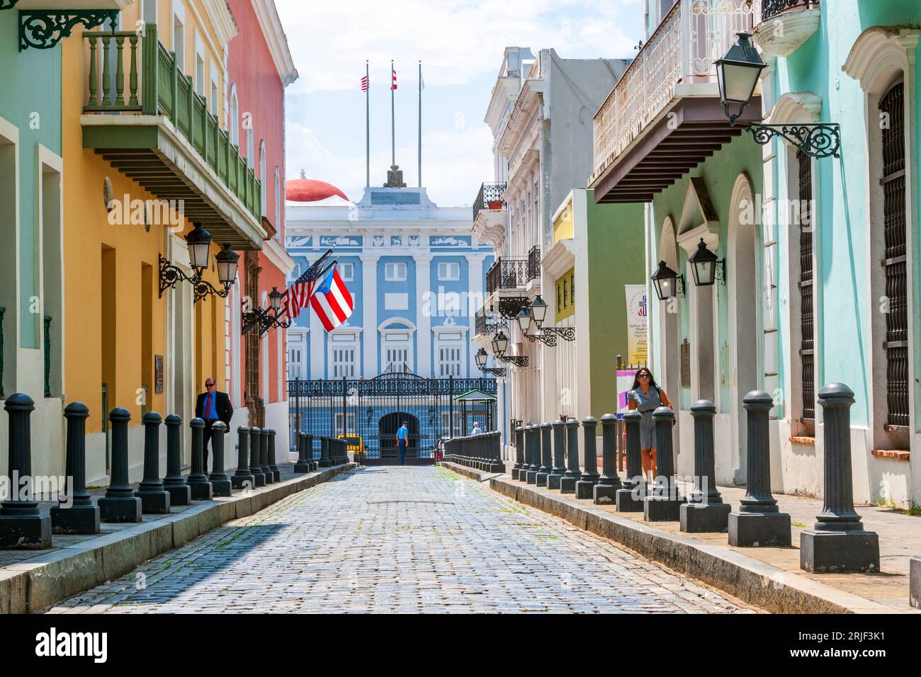 Old San Juan , Governors Mansion San Juan , Puerto Rico, USA, Caraïbes Banque D'Images