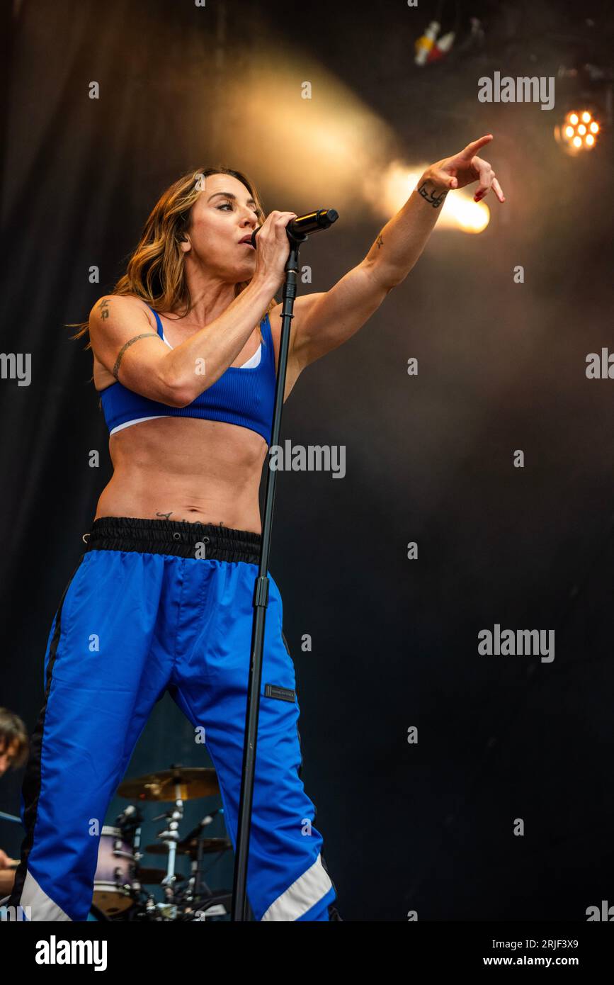Sedgefield, Royaume-Uni. 19 août 2023. Mel C se produisant au Hardwick Festival 2023. Crédit : Tracy Daniel ? Alamy Banque D'Images Sedgefield, Royaume-Uni. 19 août 2023. Mel C se produisant au Hardwick Festival 2023. Crédit : Tracy Daniel ? Alamy Banque D'Images