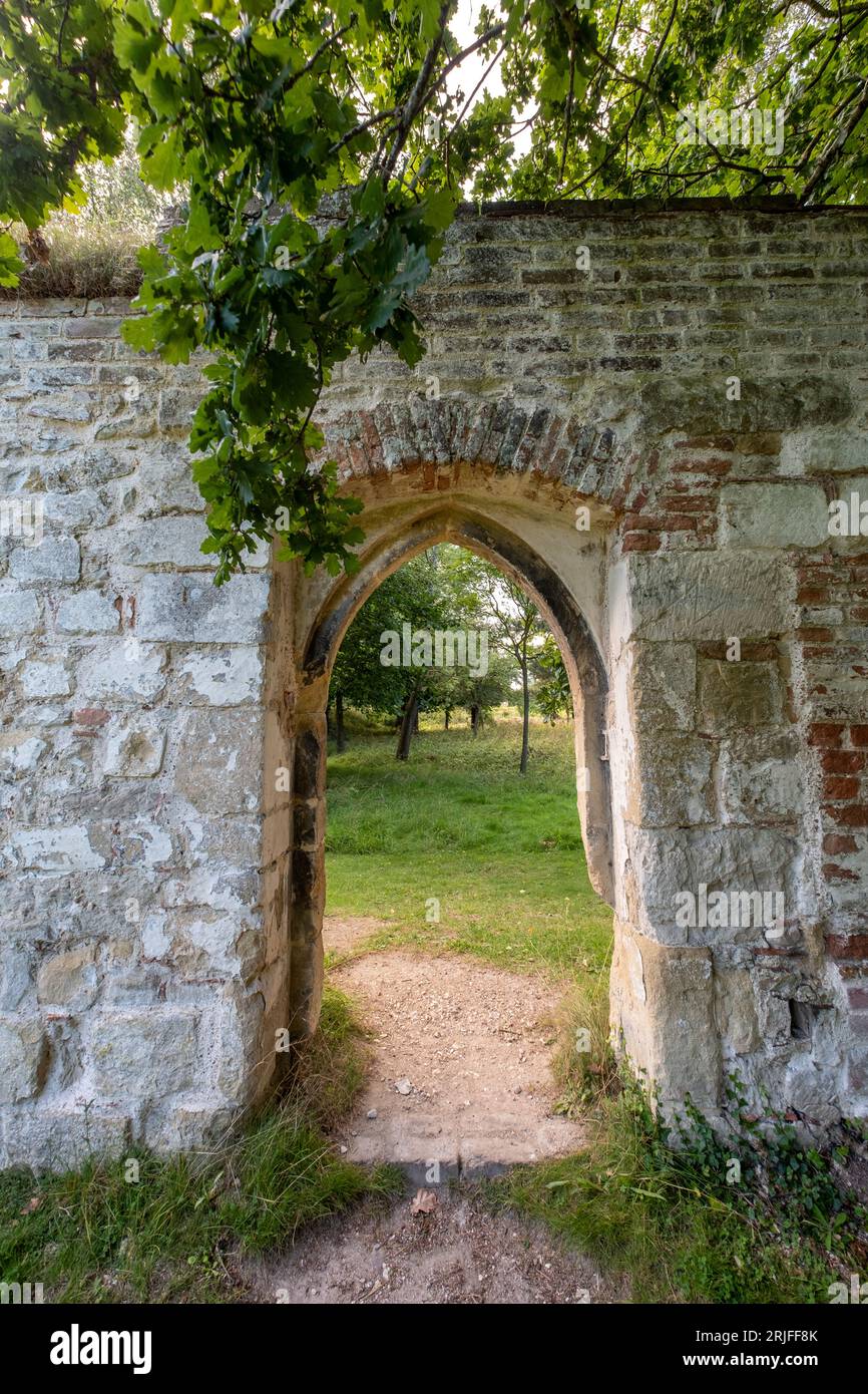 Jardins du château, Wallingford, Oxfordshire Banque D'Images