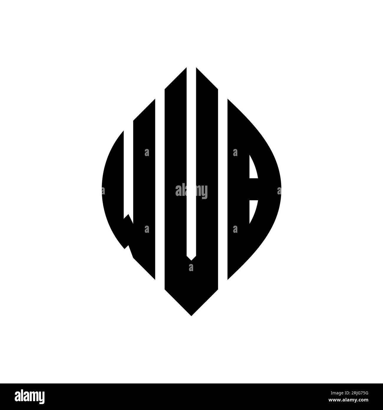 Logo de lettre cercle WVB avec forme de cercle et d'ellipse. Lettres elliptiques WVB avec style typographique. Les trois initiales forment un logo circulaire. Ci WVB Illustration de Vecteur
