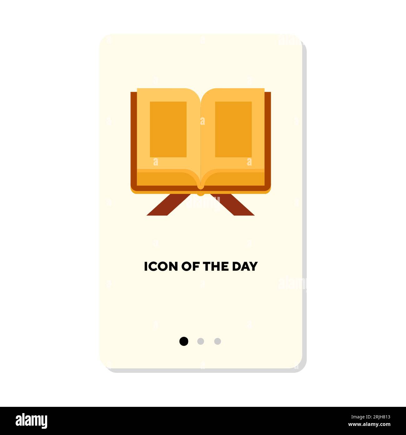 Icône représentant un livre plat Illustration de Vecteur