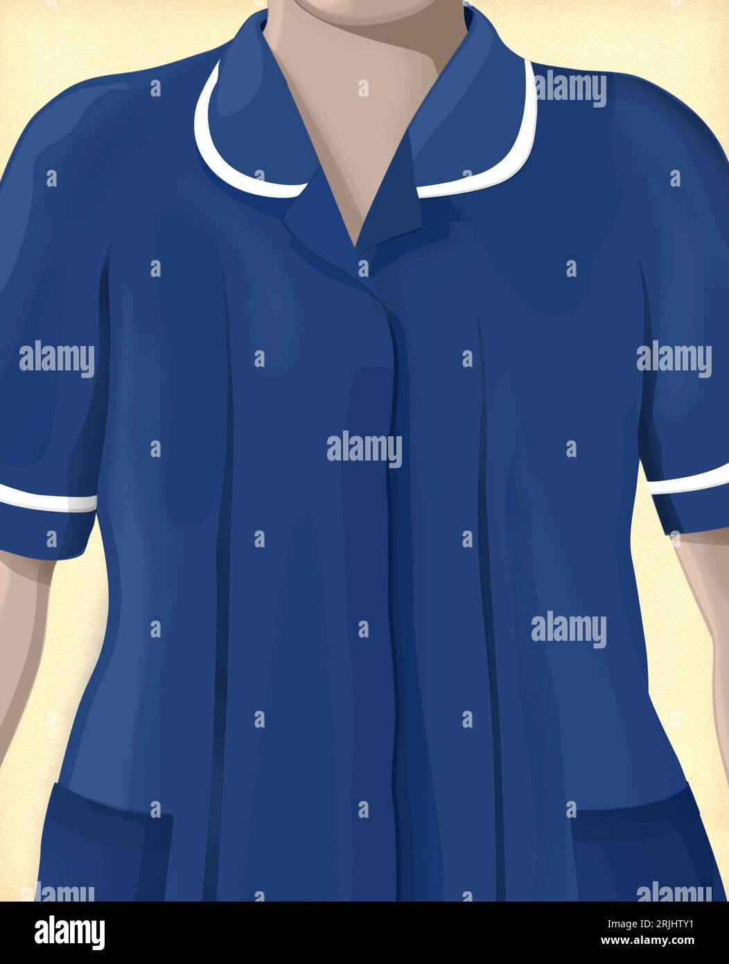 Uniforme d'infirmière, illustration Banque D'Images