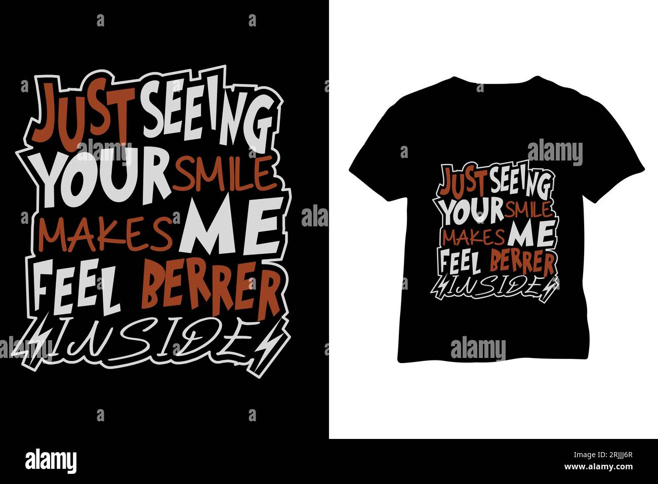 Motif de T-shirt typographique minimaliste Illustration de Vecteur