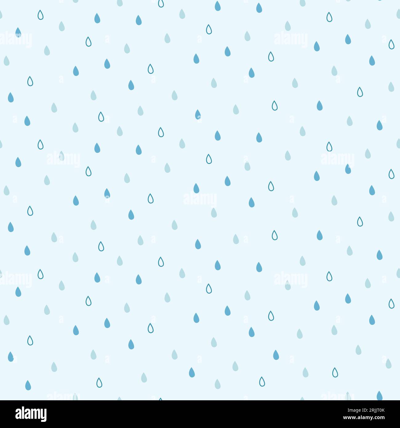 Modèle sans couture avec gouttes de pluie sur fond blanc. Illustration vectorielle. Illustration de Vecteur