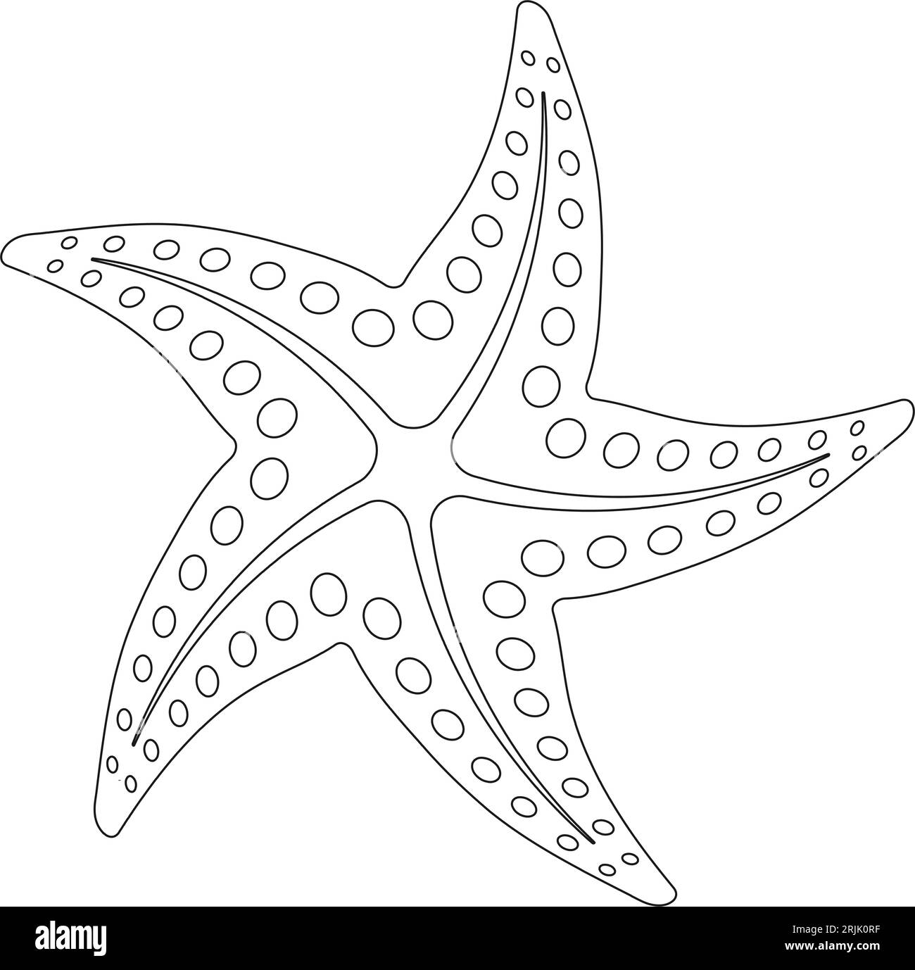 Conception de symbole d'illustration vectorielle d'icône de poisson d'étoile Illustration de Vecteur
