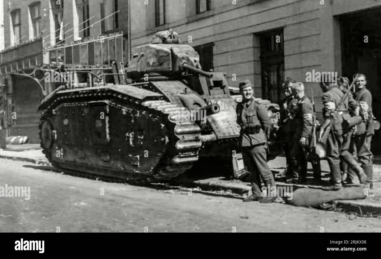 Seconde Guerre Mondiale - FRANCE. Chars, B1 Bis, B1 Bis Tank France ...