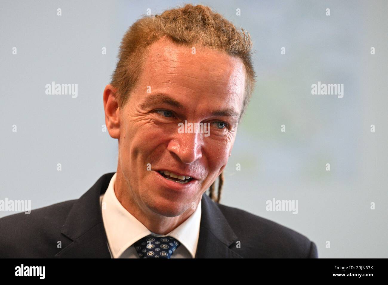 Prague, République tchèque. 22 août 2023. Ministre tchèque du développement régional Ivan Bartos, Prague, République tchèque, 22 août 2023. Crédit : Michal Kamaryt/CTK photo/Alamy Live News Banque D'Images