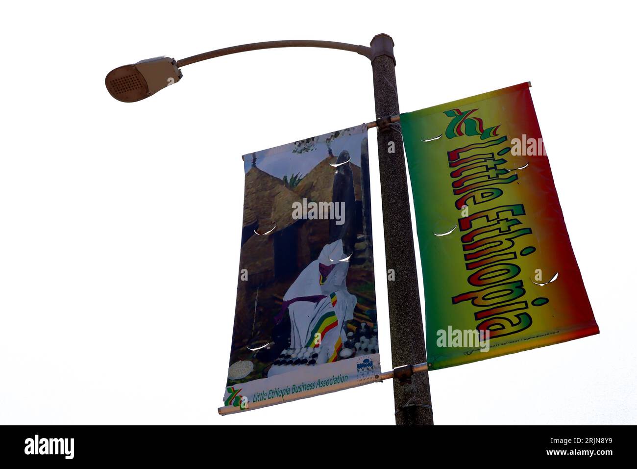 Los Angeles, Californie : Little ETHIOPIA un quartier de la ville de Los Angeles Banque D'Images