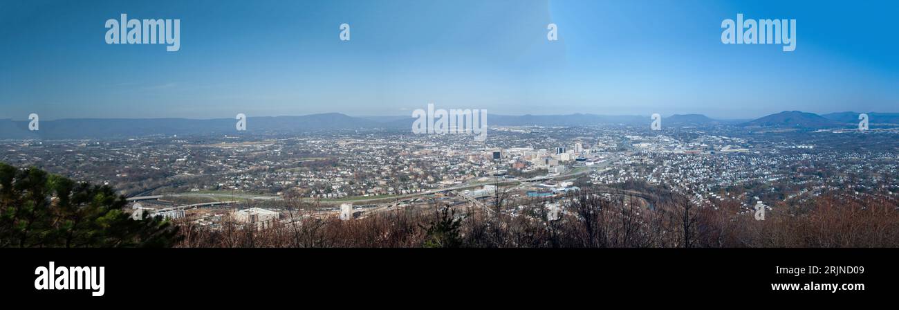 Diverses vues de Roanoke, Virginie Banque D'Images