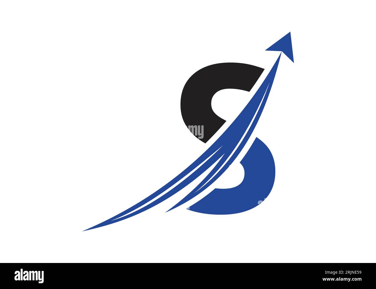 Logo Finance avec concept lettre S. Concept de logo financier ou de réussite. Logo pour l'entreprise comptable et l'identité de l'entreprise Illustration de Vecteur
