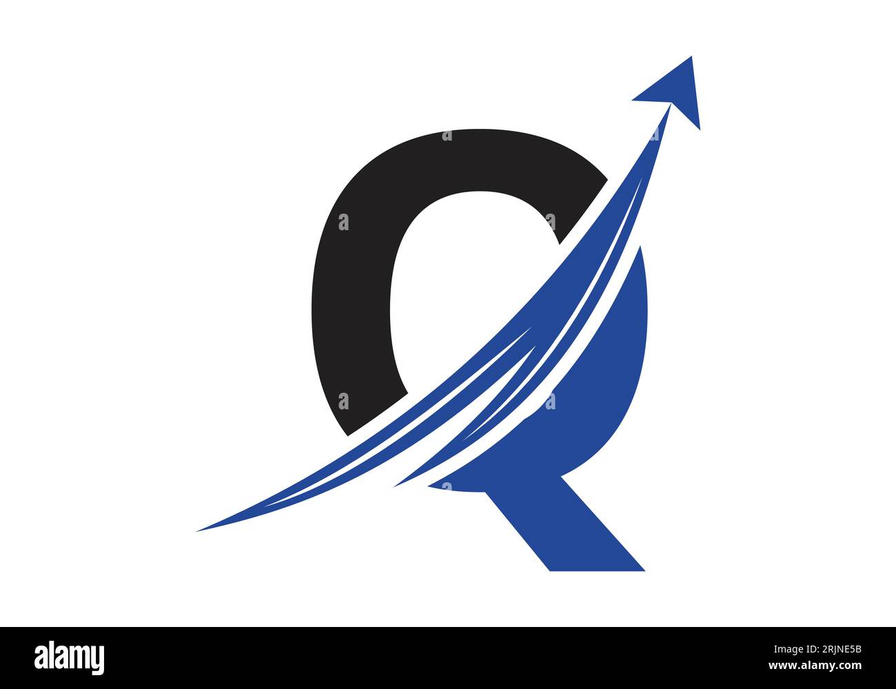 Logo de financement avec concept de lettre Q. Concept de logo financier ou de réussite. Logo pour l'entreprise comptable et l'identité de l'entreprise Illustration de Vecteur