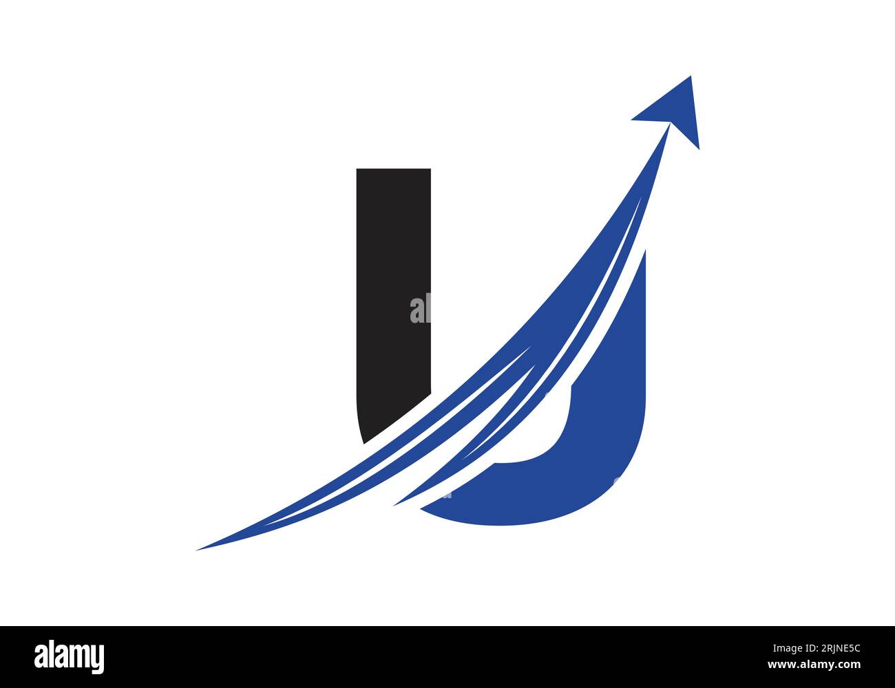 Logo Finance avec concept lettre U. Concept de logo financier ou de réussite. Logo pour l'entreprise comptable et l'identité de l'entreprise Illustration de Vecteur