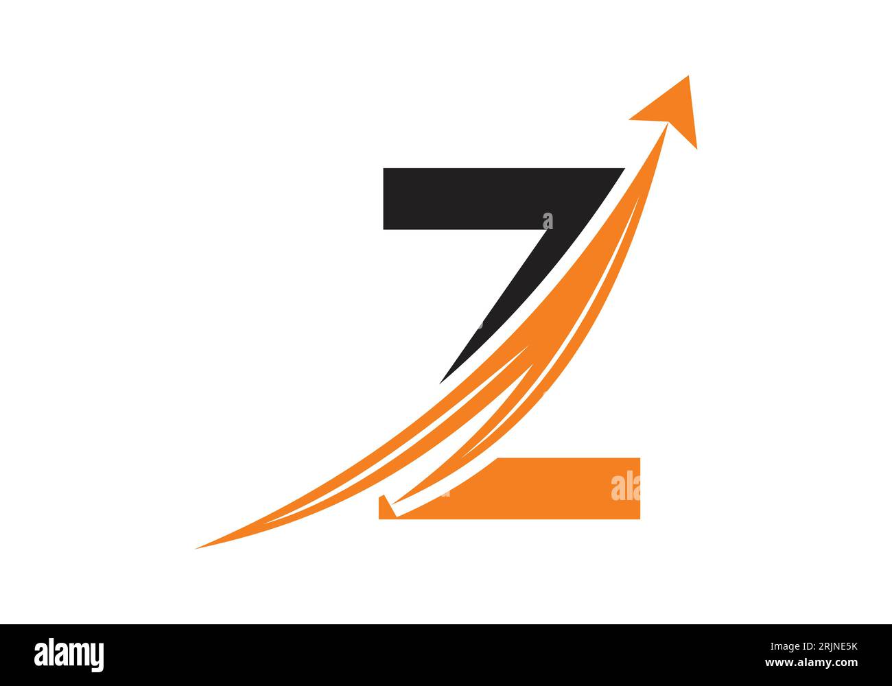 Logo de financement avec concept lettre Z. Concept de logo financier ou de réussite. Logo pour l'entreprise comptable et l'identité de l'entreprise Illustration de Vecteur