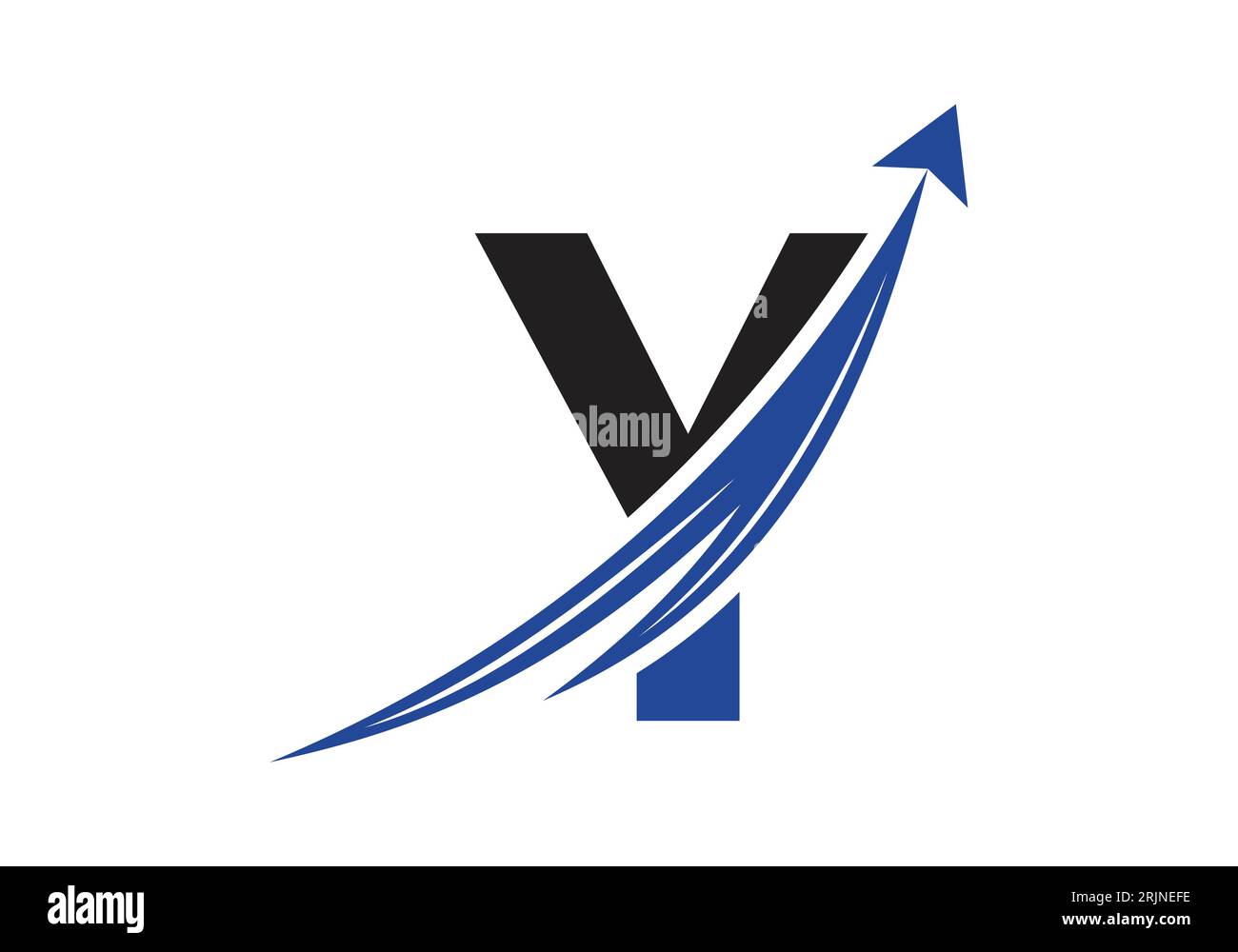 Logo Finance avec concept de lettre Y. Concept de logo financier ou de réussite. Logo pour l'entreprise comptable et l'identité de l'entreprise Illustration de Vecteur