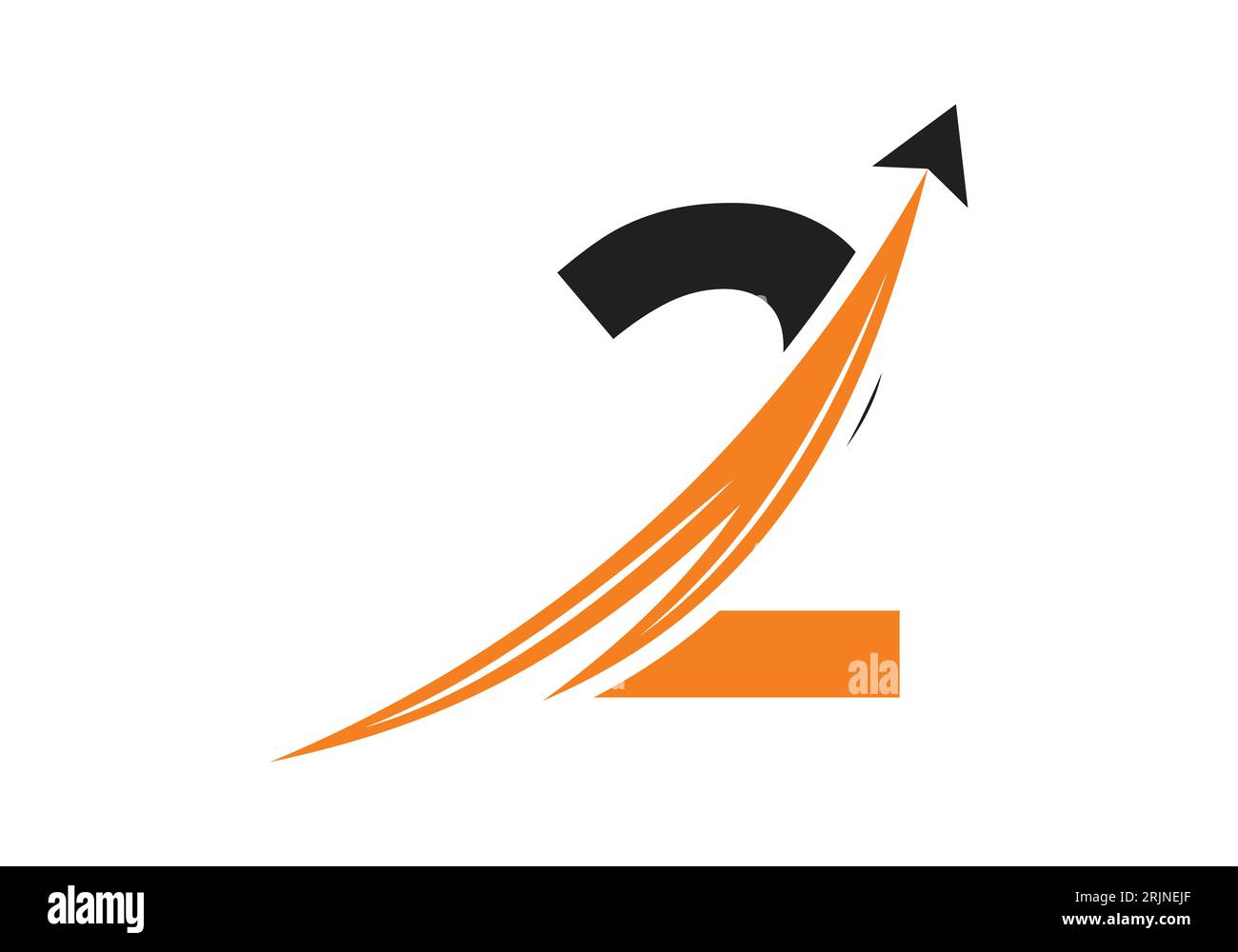 Logo de financement avec concept de 2 lettres. Concept de logo financier ou de réussite. Logo pour l'entreprise comptable et l'identité de l'entreprise Illustration de Vecteur