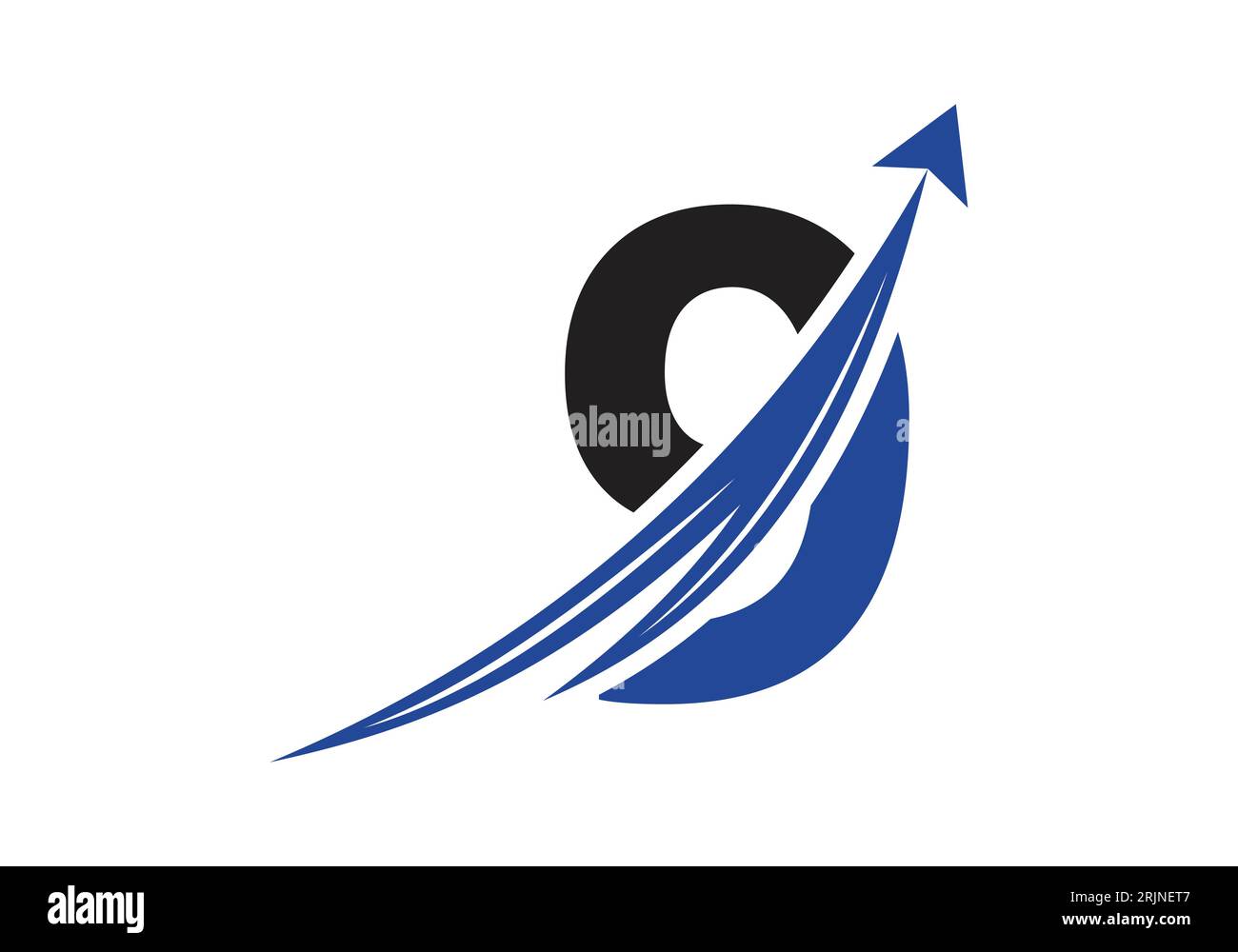 Logo de financement avec concept de 9 lettres. Concept de logo financier ou de réussite. Logo pour l'entreprise comptable et l'identité de l'entreprise Illustration de Vecteur
