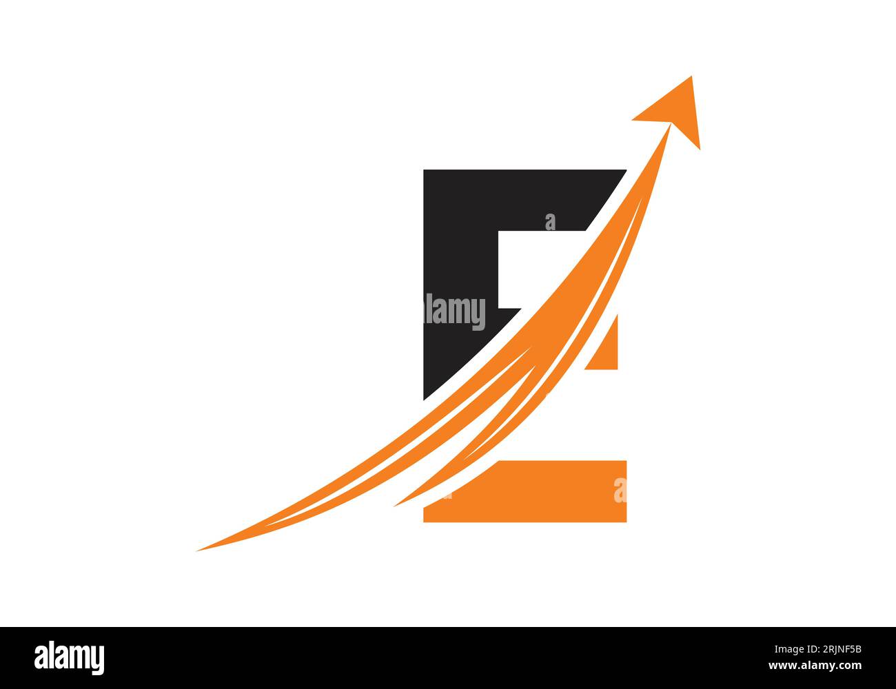 Logo Finance avec concept de lettre E. Concept de logo financier ou de réussite. Logo pour l'entreprise comptable et l'identité de l'entreprise Illustration de Vecteur