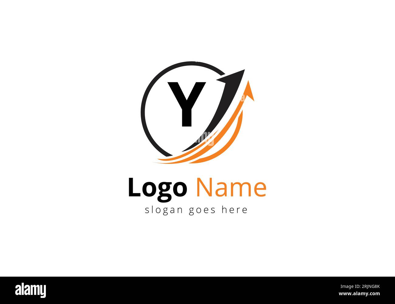 Logo Finance avec concept de lettre Y. Concept de logo financier ou de réussite. Logo pour l'entreprise comptable et l'identité de l'entreprise Illustration de Vecteur