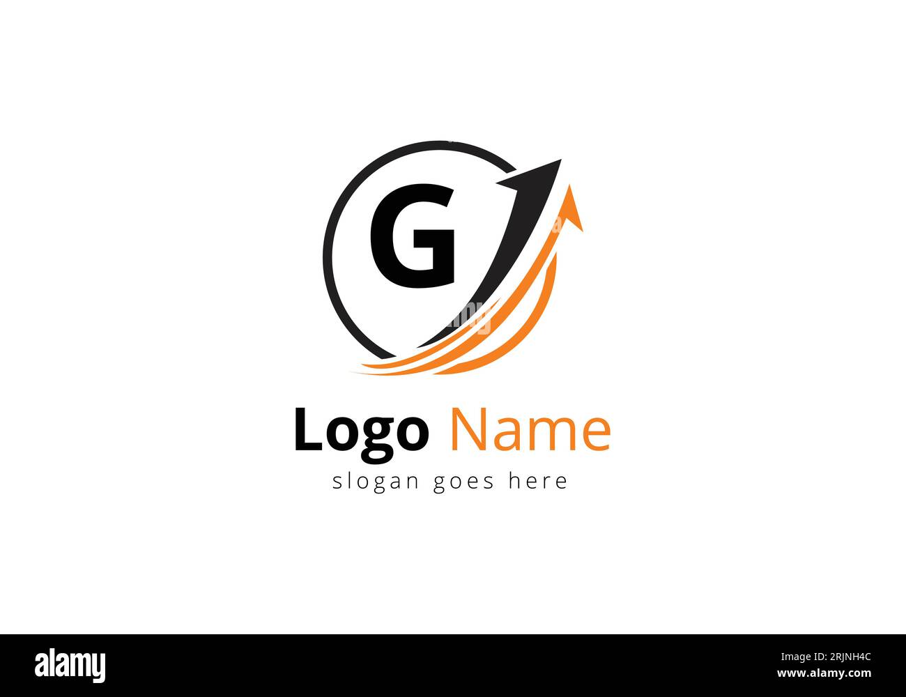 Logo Finance avec concept lettre G. Concept de logo financier ou de réussite. Logo pour l'entreprise comptable et l'identité de l'entreprise Illustration de Vecteur