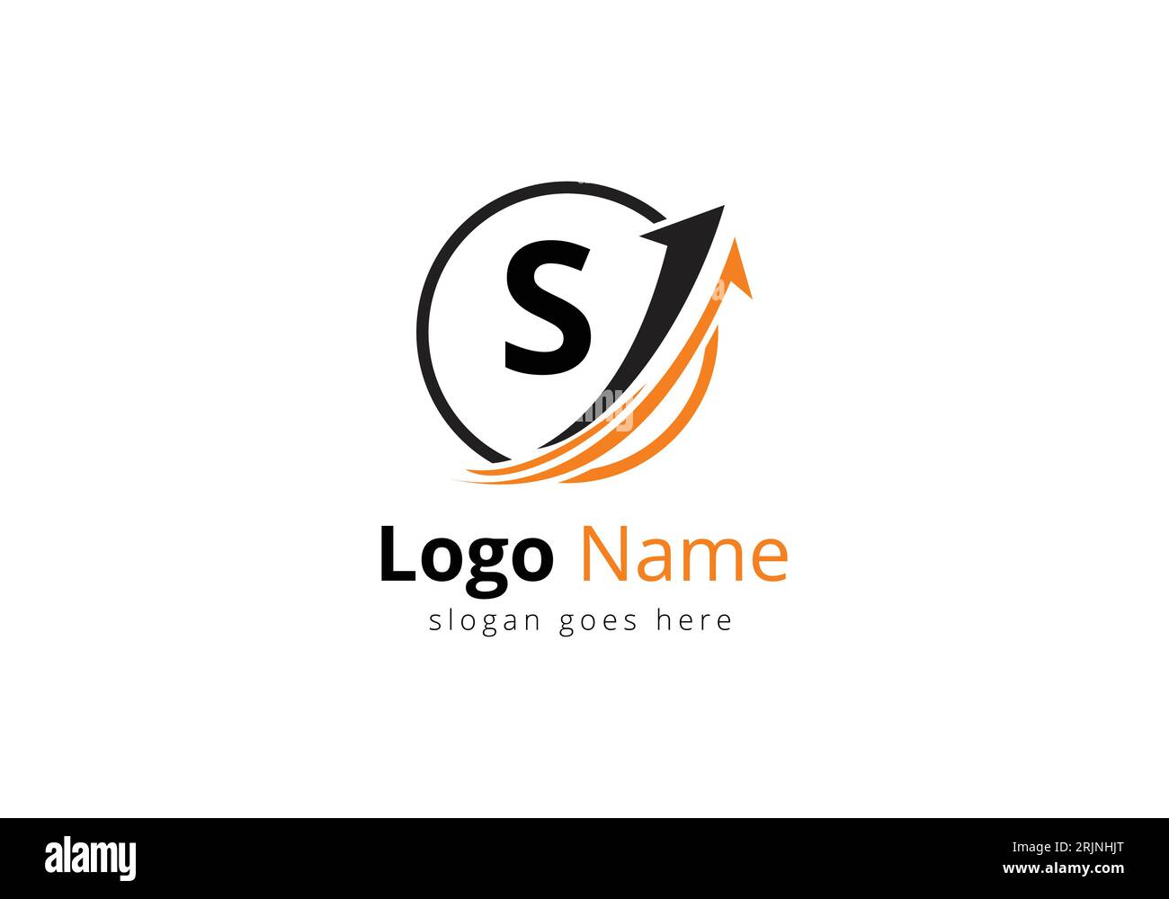 Logo Finance avec concept lettre S. Concept de logo financier ou de réussite. Logo pour l'entreprise comptable et l'identité de l'entreprise Illustration de Vecteur