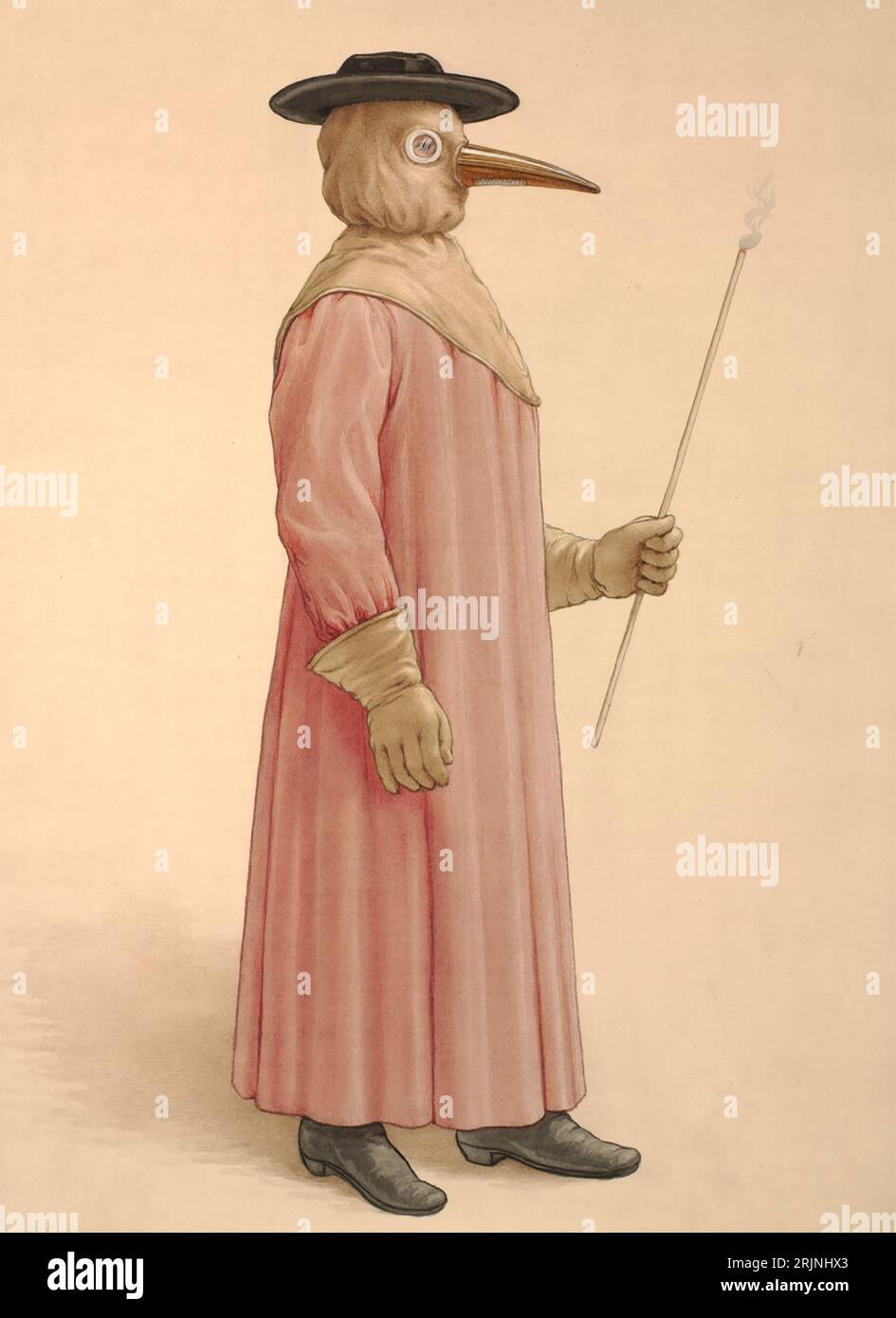 Costume Docteur De La Peste Steampunk Adulte - Halloween Renaissance Avec Masque Et Chapeau - 4