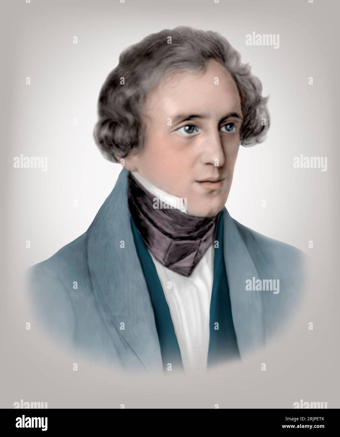 Felix Mendelssohn 1809-1847 compositeur allemand pianiste organiste Banque D'Images