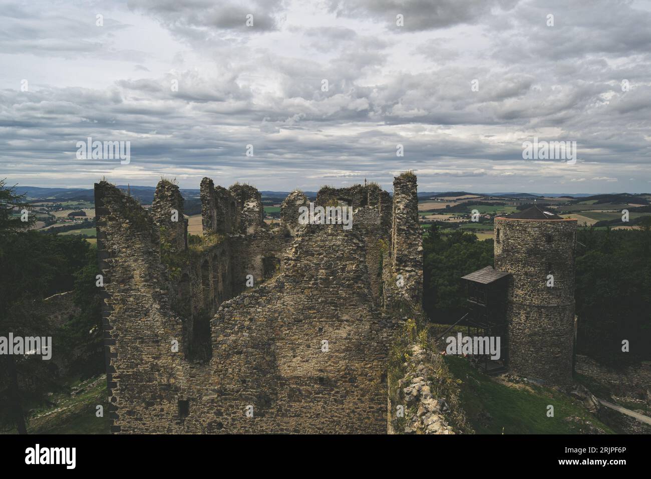 Bohême du Sud - Regardez le paysage, République tchèque Banque D'Images