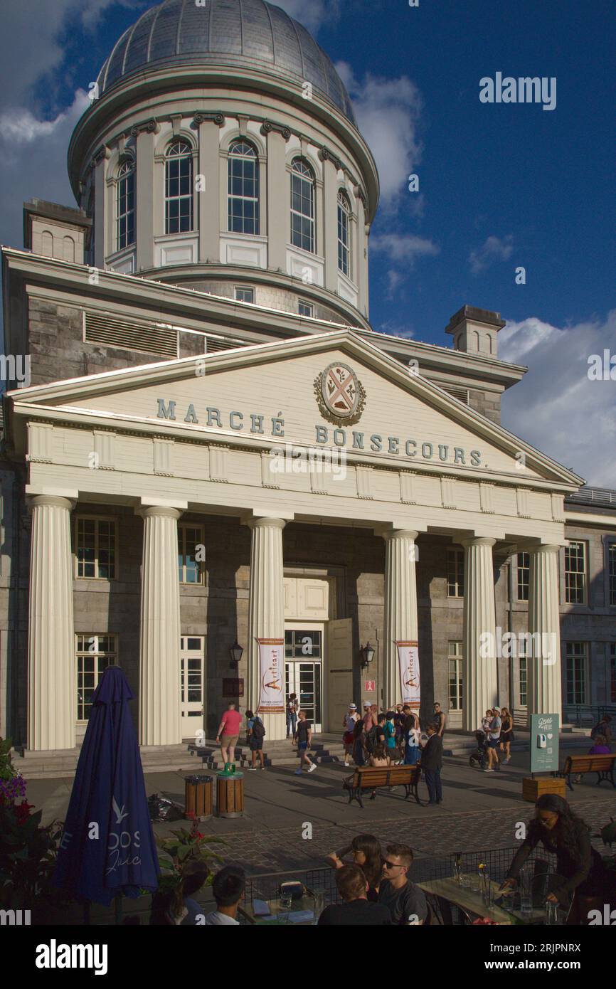 Canada, Québec, Montréal, le Marché Bonsecours, Banque D'Images