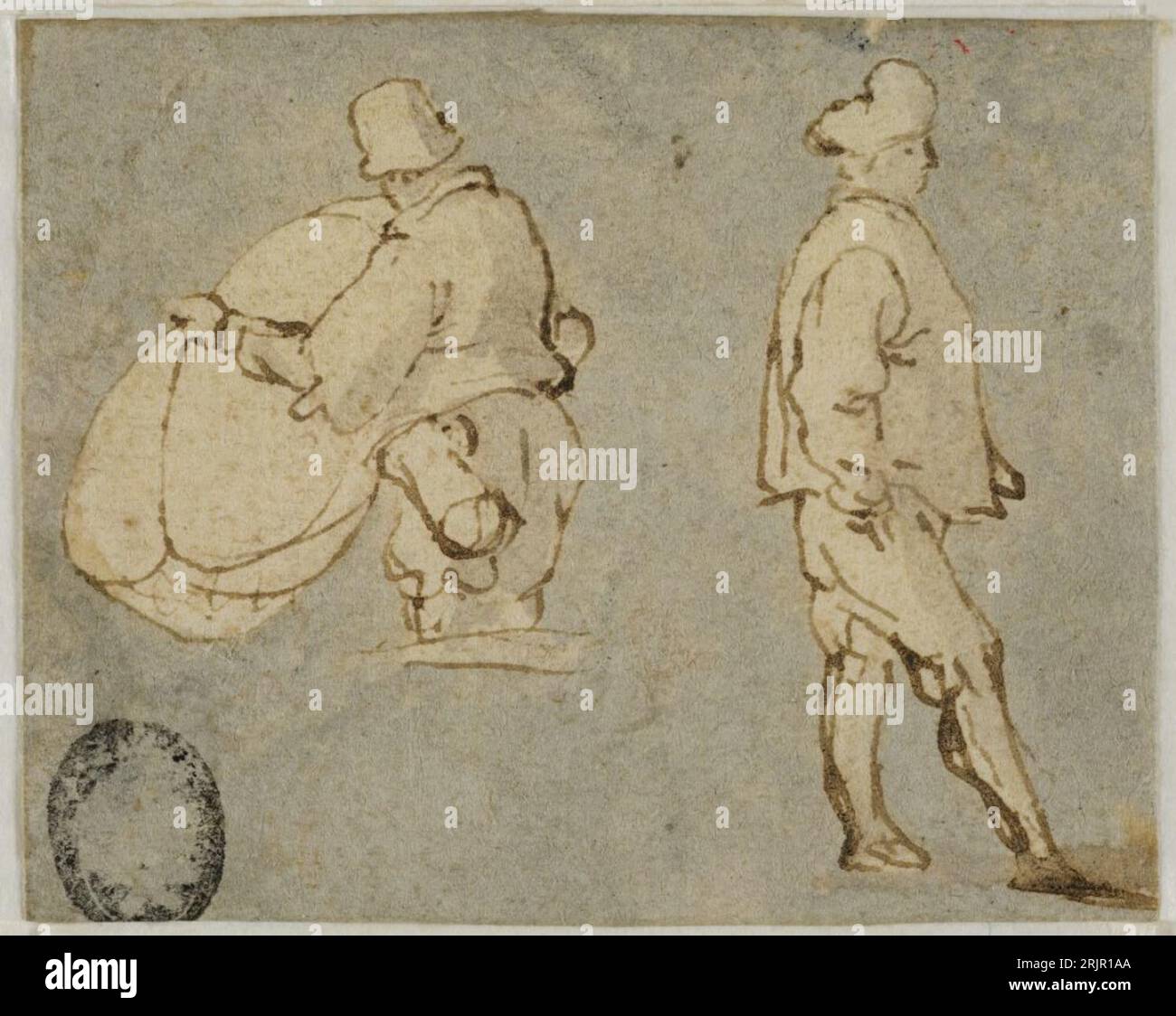 Deux figures par Adam Willaerts Banque D'Images