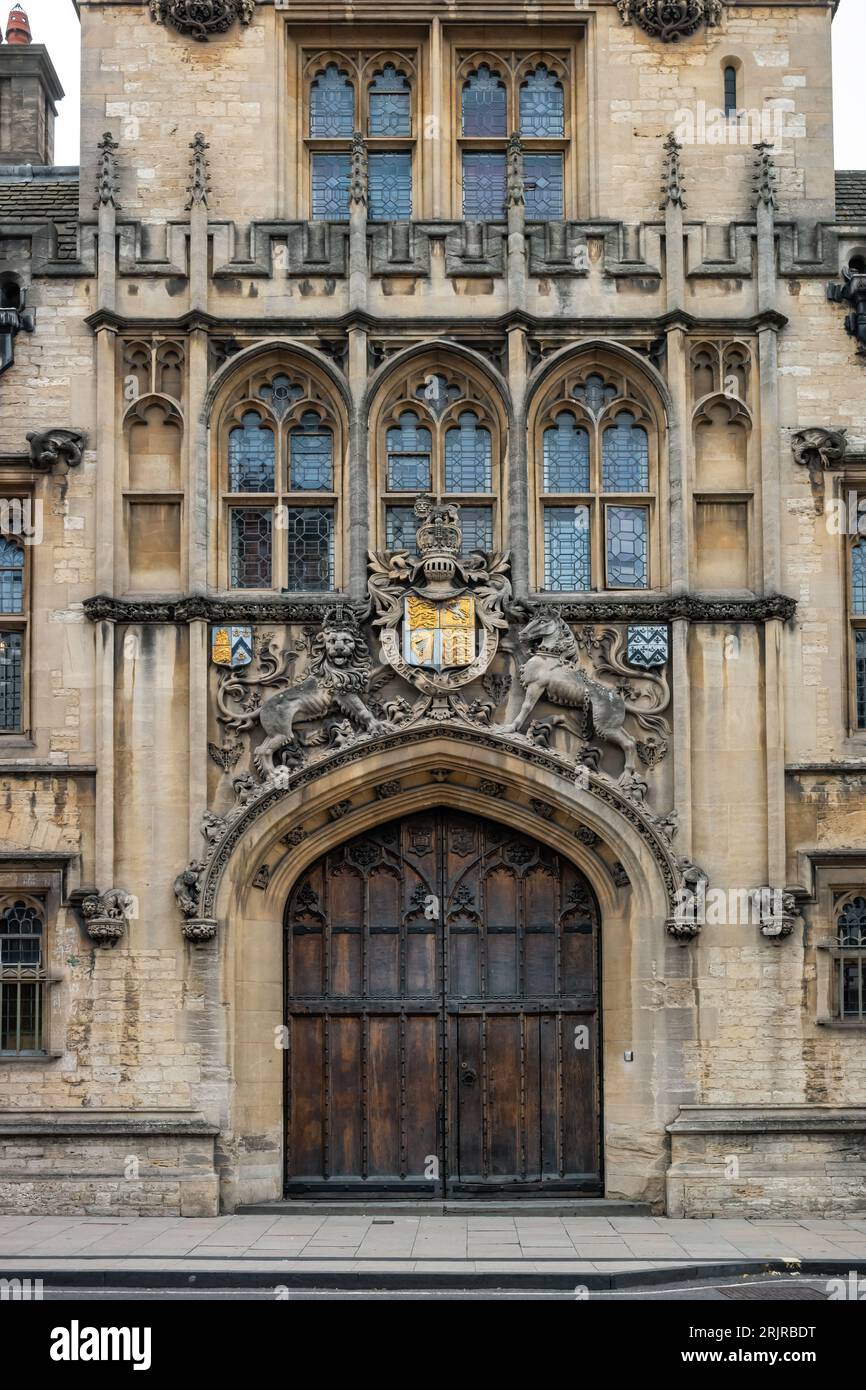 Brasenose College à Oxford, Angleterre, Royaume-Uni Banque D'Images