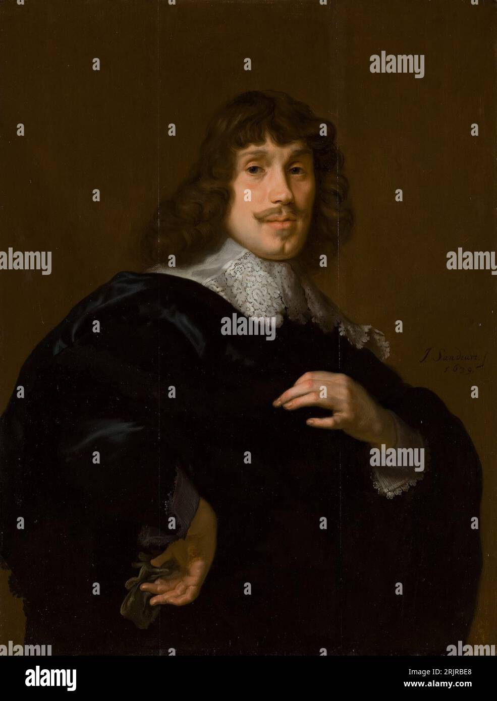 Portrait de Jacob Bicker (1612-1676) 1639 par Joachim von Sandrart Banque D'Images